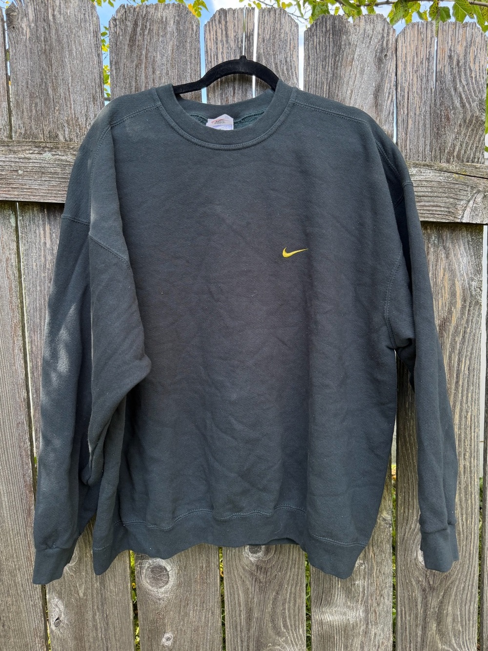 Vintage 90s Nike Embroidered Mini Swoosh Crewneck Sweatshirt size XXL